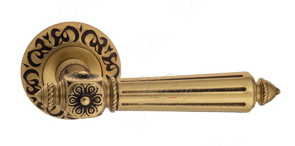 Ручка дверная межкомнатная Venezia Castello D4 французское золото+коричневый