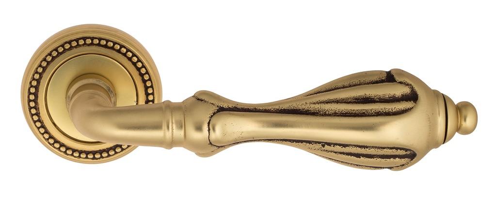 Ручка дверная межкомнатная Venezia Anafesto D3 французское золото+коричневый