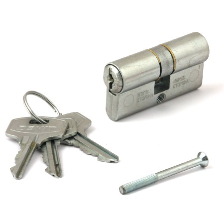 Цилиндр для замка ключ / ключ Зенит МЦ1-5-60 цинк