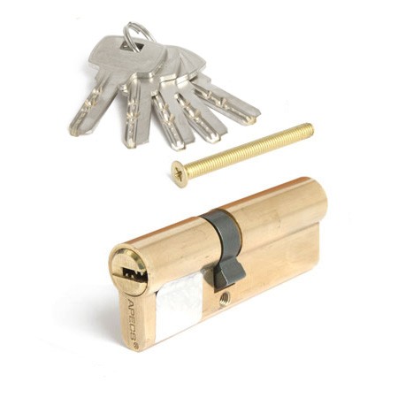 Цилиндр для замка ключ / ключ Apecs SM-85(35/50)-G золото