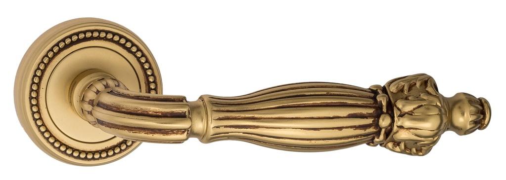 Ручка дверная межкомнатная Venezia Olimpo D3 французское золото+коричневый