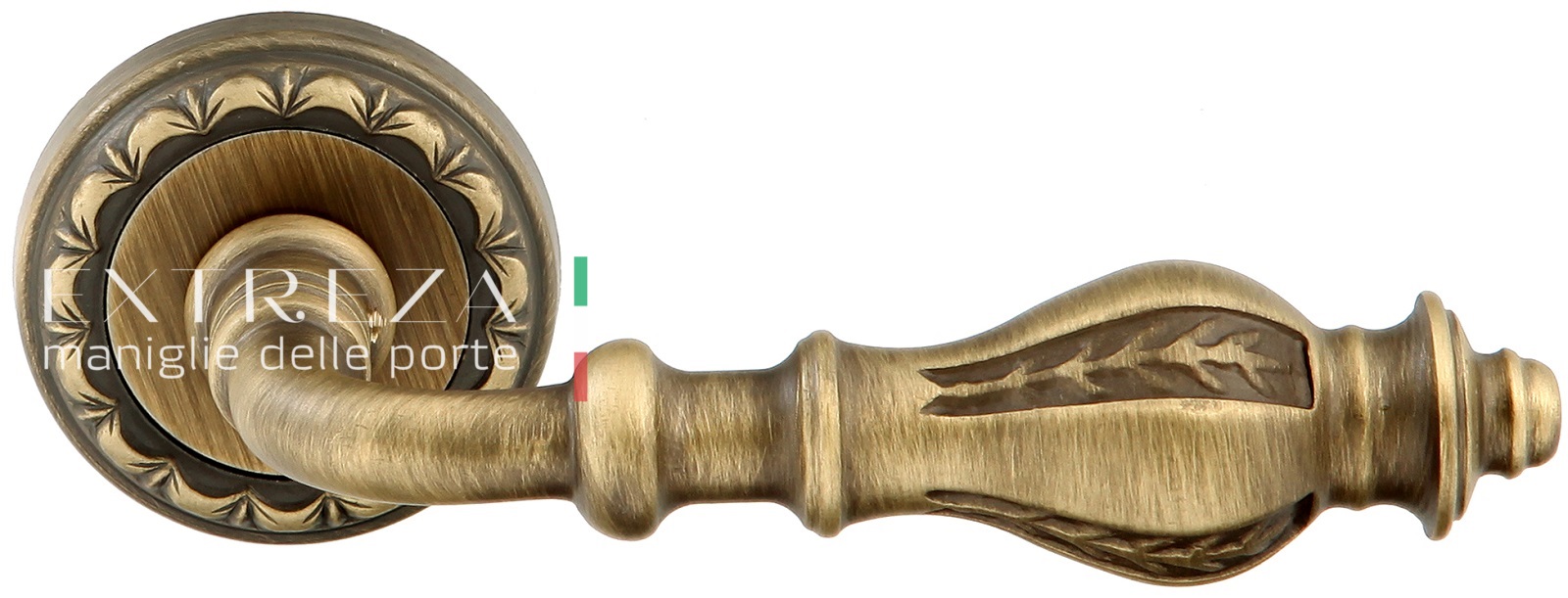 Ручка дверная Extreza EVITA (Эвита) 301 на розетке R02 матовая бронза F03