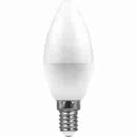 Лампа светодиодная Feron E14 11W 6400K Свеча Матовая LB-770 25943