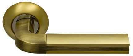 Ручка дверная межкомнатная ARCHIE SILLUR 96 S.Gold/BR матовое золото/бронза