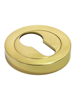 Накладка на замок Morelli Luxury LUX-KH-R2 OTL круглая под евроцилиндр, цвет золото