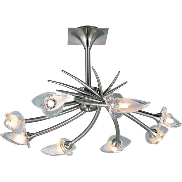 Потолочная люстра N-Light PX-0653 PX-0653/8A satin chrome
