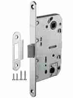 Замок дверной межкомнатный сантехнический Fuaro Plastic P96WC-50 CP хром пласт.яз.