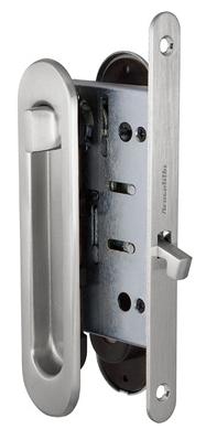 Ручки купе для раздвижных дверей Armadillo SH011-BK SN-3 матовый никель