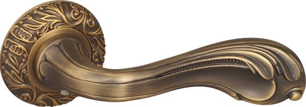 Ручка дверная межкомнатная Fuaro Barocco SM AB-7 матовая бронза