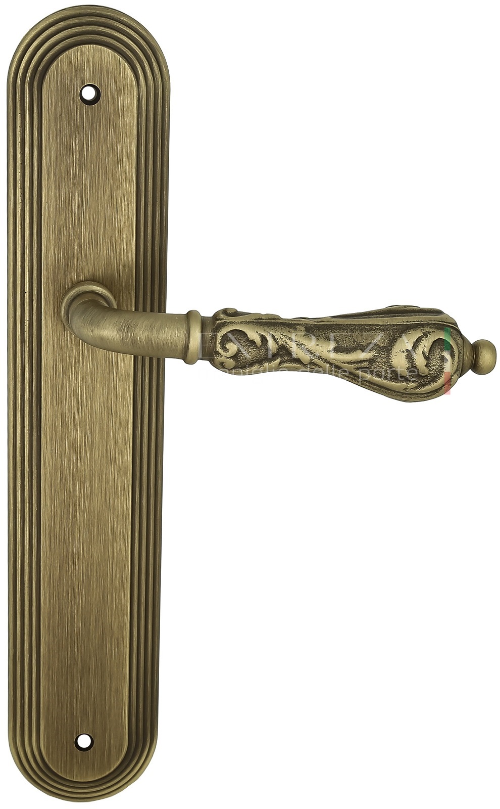 Ручка дверная Extreza GRETA (Грета) 302 на планке PL05 PASS матовая бронза F03