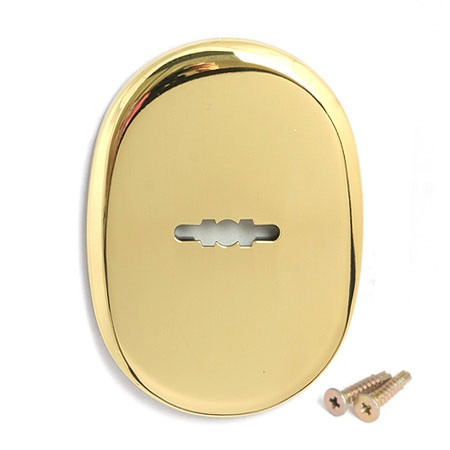 Накладка дверная с овальным основанием под сувальдный ключ Apecs DP-S-10-G золото