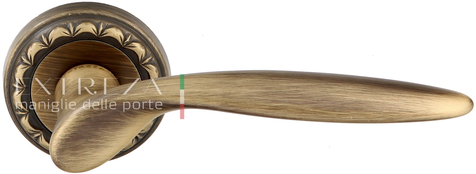 Ручка дверная Extreza CALIPSO (Калипсо) 311 на розетке R02 матовая бронза F03
