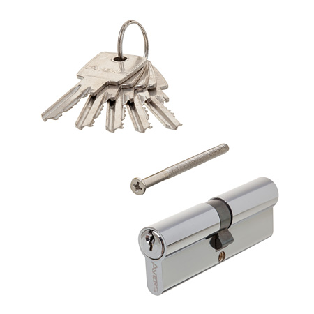Цилиндр для замка ключ / ключ Avers ZC-90-CR хром