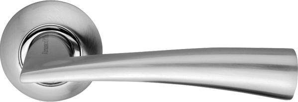 Ручка дверная межкомнатная Armadillo Columba LD80-1SN/CP-3 матовый никель/хром