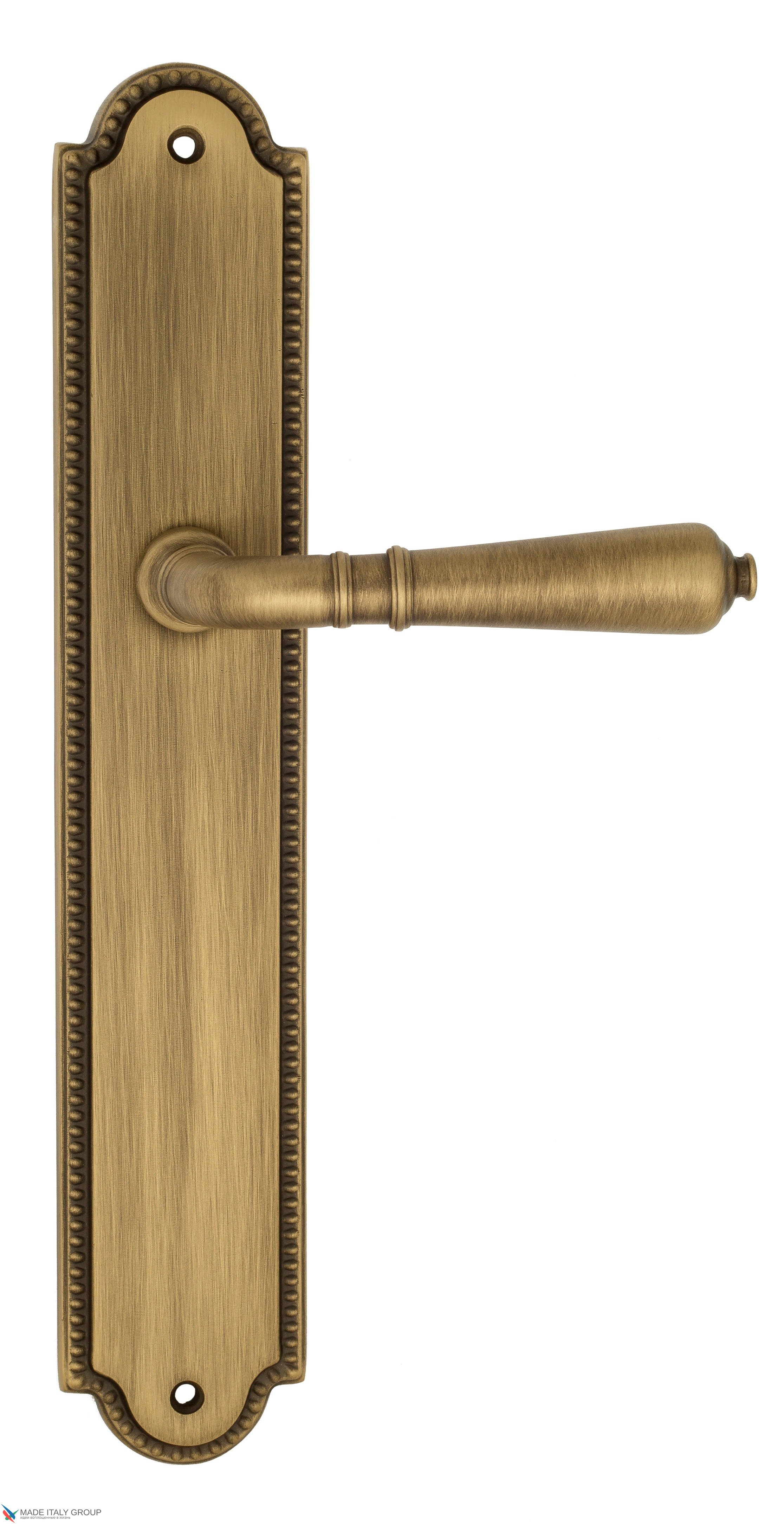 Дверная ручка Venezia "VIGNOLE" на планке PL98 матовая бронза
