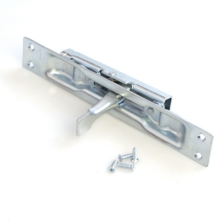 Шпингалет торцевой для металлической двери Apecs FB-04-160-ZN оцинкованная сталь