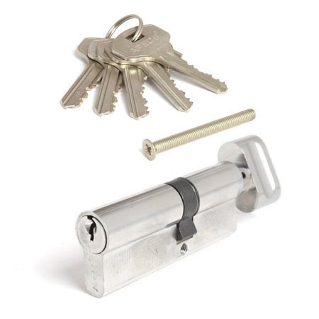 Цилиндр для замка ключ / вертушка Apecs SC-80(35/45)-Z-C-NI никель