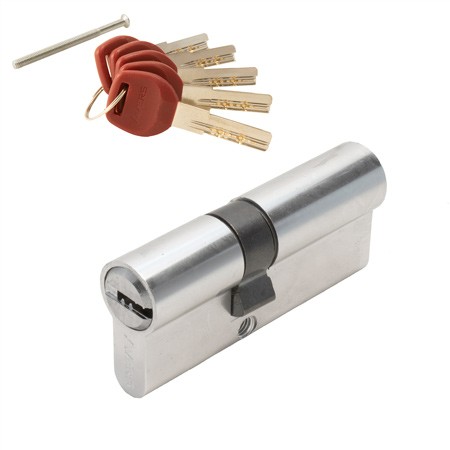 Цилиндр для замка ключ / ключ Avers JM-70(30/40)-CR хром