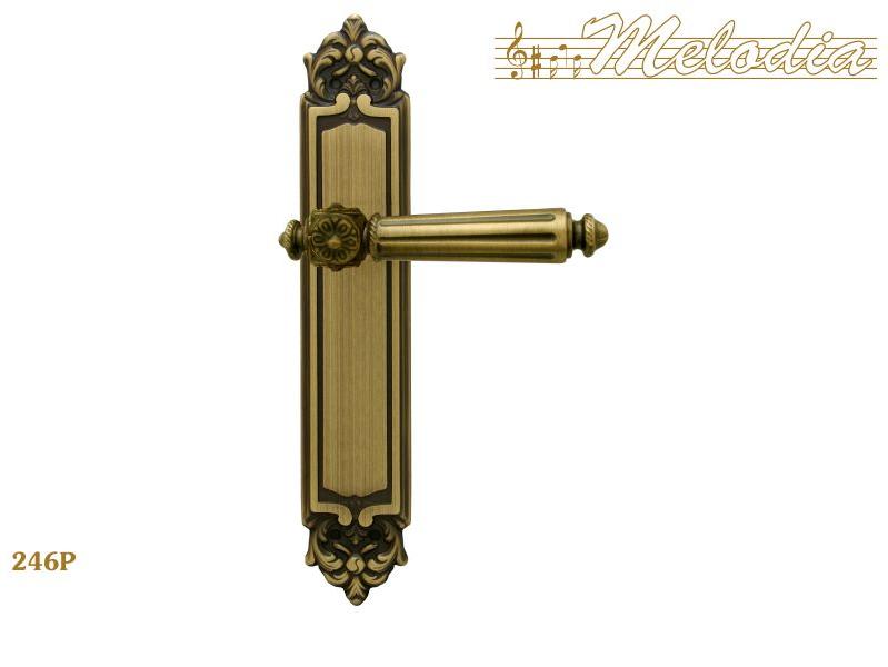 Ручка дверная межкомнатная Melodia Nike 246/229 Матовая бронза