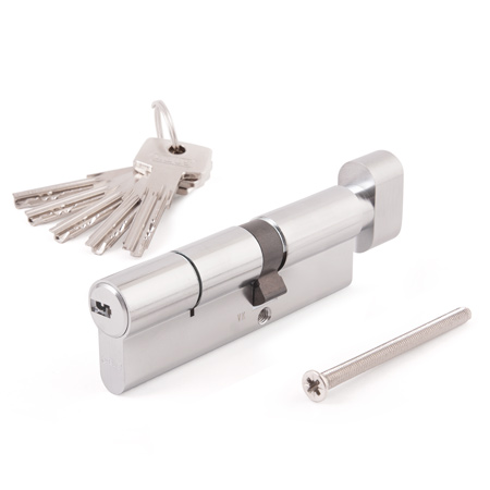 Цилиндр для замка ключ / ключ ABUS KD6N Z55/K45KD W/5 LONG KEY никель