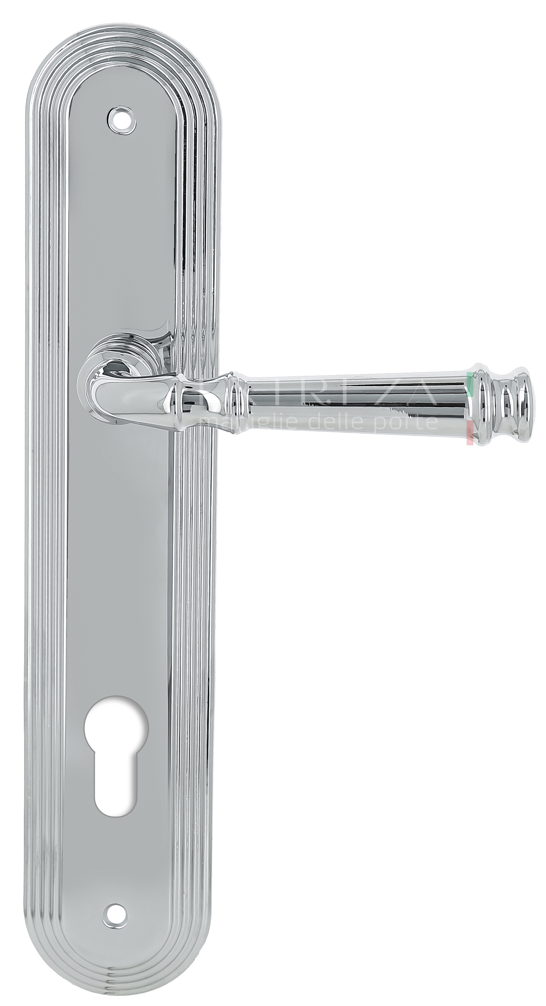 Ручка дверная Extreza BONO (Боно) 328 на планке PL05 CYL полированный хром F04