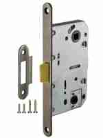 Замок двериой межкомнатный сантехнический Fuaro Plastic P96WC-50 AB бронза пласт.яз.