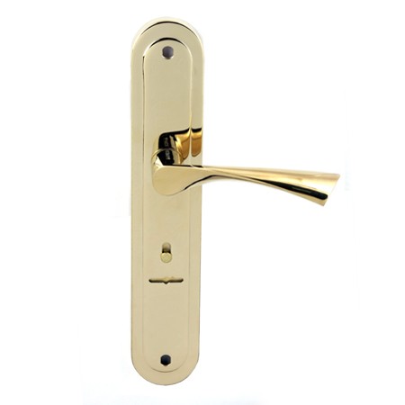 Ручка дверная на планке Apecs HP-85.0423-S-G золото