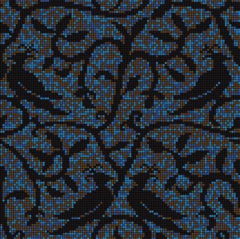 Мозаика Alma Панно 15 MZ-05 Dark чип 15х15 177х177