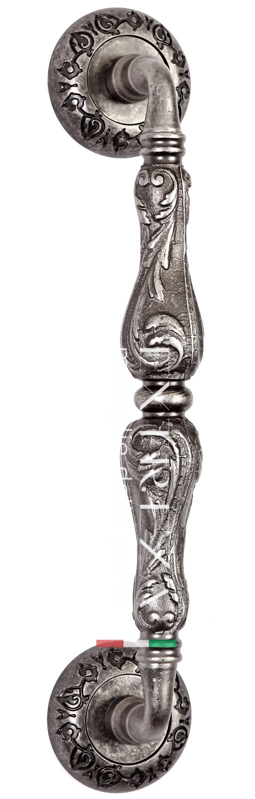 Ручка скоба дверная Extreza GRETA (Грета) R04 античное серебро F45