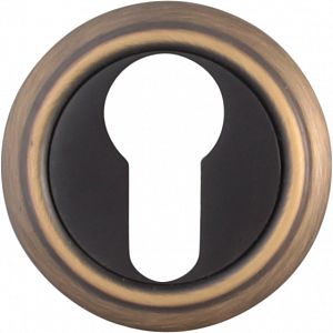 Накладка дверная с круглым основанием под цилиндр Melodia 50V Затемненная бронза