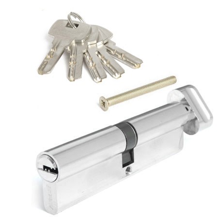 Цилиндр для замка ключ / вертушка Apecs SM-110-C-NI никель