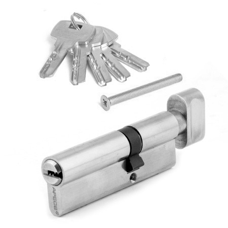 Цилиндр для замка ключ / вертушка Apecs SM-90(35C/55)-C-NI никель