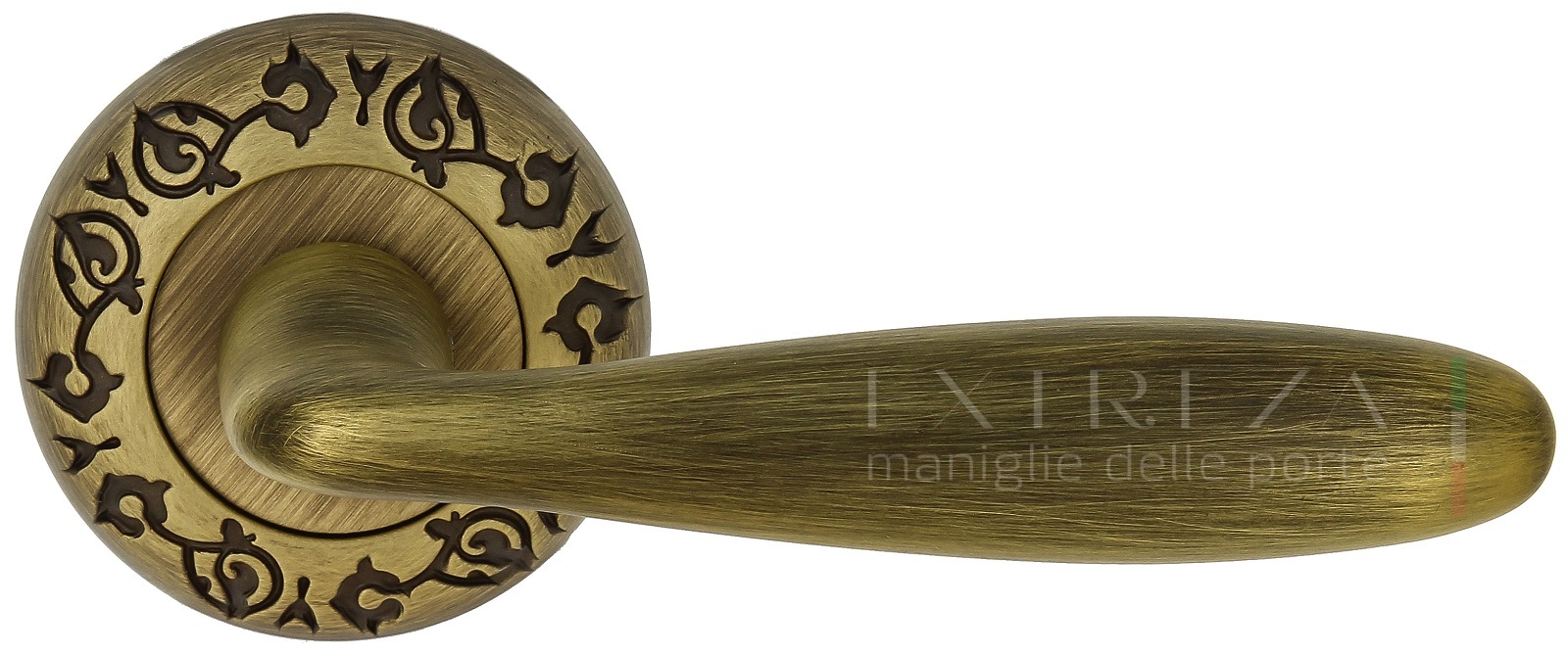 Ручка дверная Extreza VIGO (Виго) 324 на розетке R04 матовая бронза F03