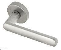 Дверная ручка на круглом основании Fratelli Cattini "NEVADA" 7-CS матовый хром