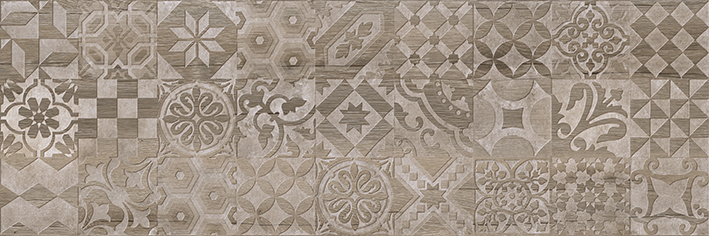 Декор LB-CERAMICS Альбервуд 1 коричневый 1664-0165 20х60