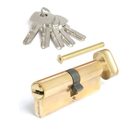 Цилиндр для замка ключ / вертушка Apecs SM-80-C-G золото