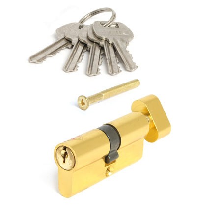 Цилиндр для замка ключ / вертушка Avers LL-60-C-G золото