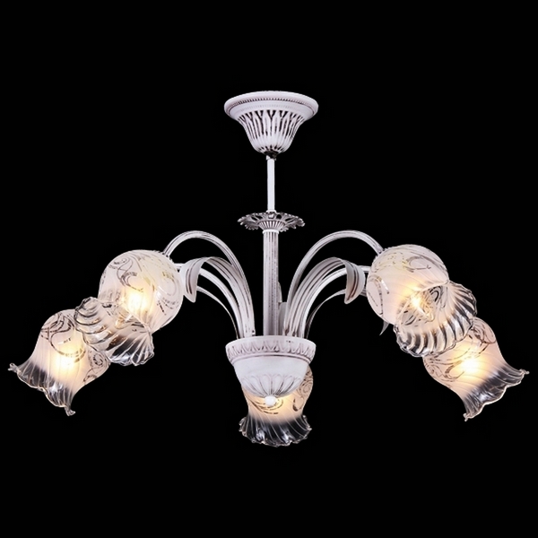 Потолочная люстра Natali Kovaltseva Arezzo AREZZO 11412/5C COFFEE IVORY