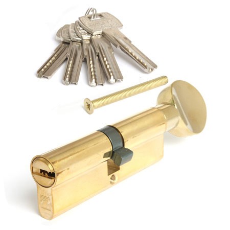 Цилиндр для замка ключ / вертушка Apecs Premier RT-90-C-G золото