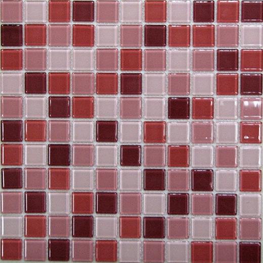 Мозаика Bonaparte стекло с камнем Plum Mix 4х25х25 30х30