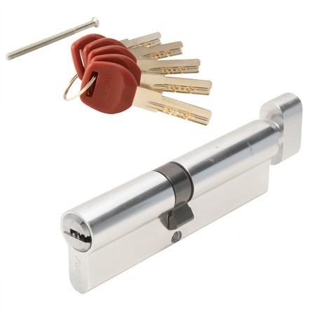 Цилиндр для замка ключ / ключ Avers JM-100(45/55C)-C-CR хром
