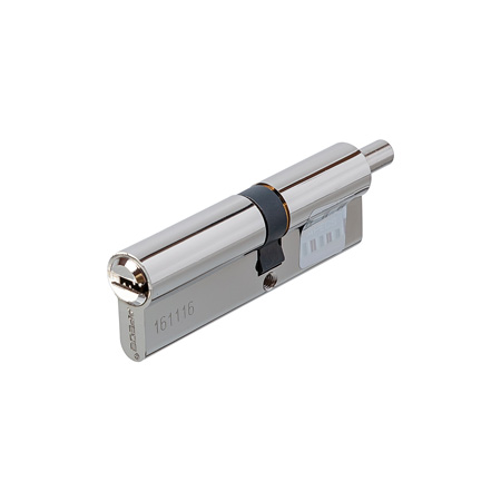 Цилиндр для замка ключ / ключ Apecs SM-90(40S/50)-S/15-NI никель