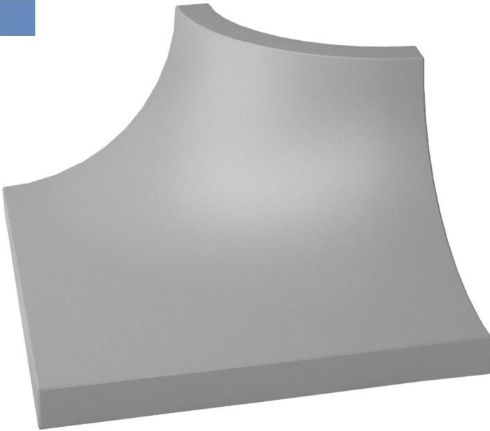 Угловой элемент Paradyz Inwesta Gamma Niebieska Profil C Mat 0,4х0,4