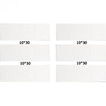 Плитка керамическая Monopole Esencia Relieve Blanco Brillo настенная 10х30