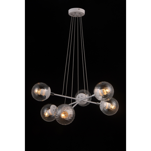 Подвесной светильник Natali Kovaltseva Molecule MOLECULE 81048-6C SATIN WHITE