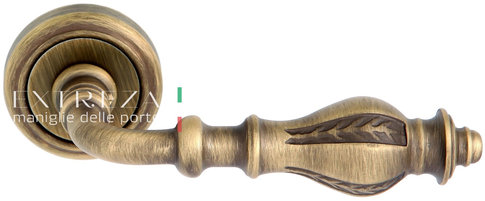 Ручка дверная Extreza EVITA (Эвита) 301 на розетке R01 матовая бронза F03