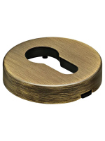 Накладка на евроцилиндр Morelli Luxury LUX-KH-R3 OBR круглая, цвет кофе