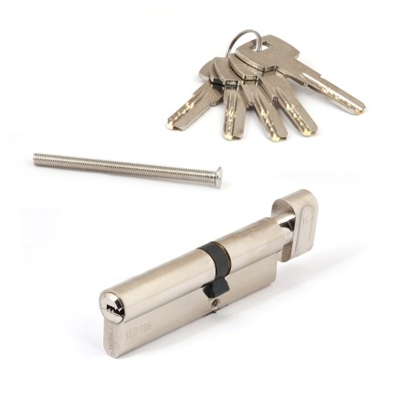 Цилиндр для замка ключ / вертушка Apecs SM-100(40C/60)-C-NI никель