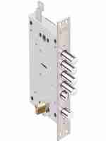 Замок врезной двухсистемный Эльбор Рубин 1.08.46 с тягами, 5 кл. /27647/