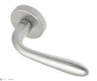 Дверная ручка на круглом основании Fratelli Cattini "GOCCIA" 7-CS матовый хром